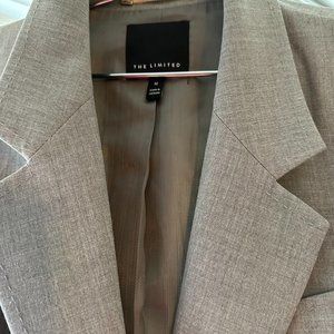 Gray Blazer and dress pants with Stitch Trim by The Limited Size 12